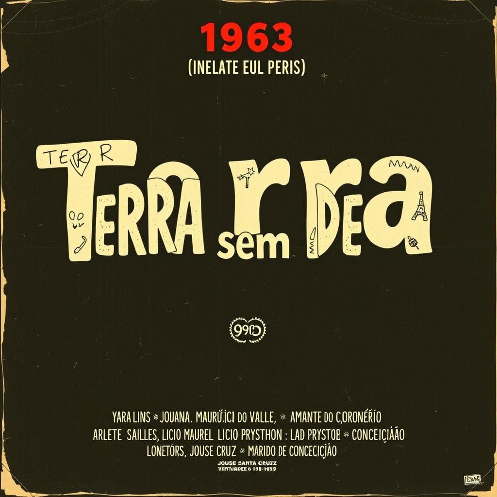 Create a vintage movie poster from the year 1963 for the film 'Terra sem Deus'