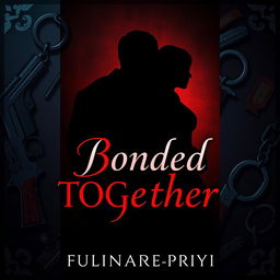 A captivating book cover for the novel "Bonded Together" by Fulminare_Prīmē, set within the dark romance and boys love genre