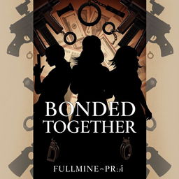 A captivating book cover for the novel "Bonded Together" by Fulminare_Prīmē, set within the dark romance and boys love genre