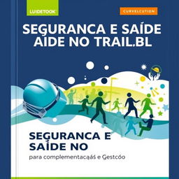 A detailed and comprehensive guidebook cover titled 'Segurança e Saúde no Trabalho: Guia Completo para Implementação e Gestão'