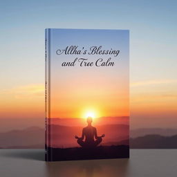 A serene and captivating book cover design featuring a tranquil landscape at sunrise, symbolizing spiritual awakening and divine blessing