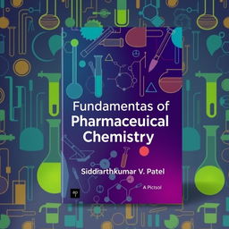 A book cover design for 'Fundamentals of Pharmaceutical Chemistry' by Siddharthkumar V