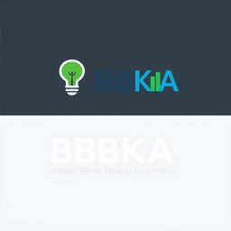 A creative and impactful logo design for "BBBKA (Belajar Bisnis Bareng Ko Andrew)", incorporating elements that represent business learning and growth