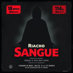 A poster for a horror and suspense movie titled "Riacho do Sangue," directed by Fernando de Barros in 1966