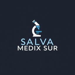 Logo design for a clinical laboratory named SALVA MEDIX SUR