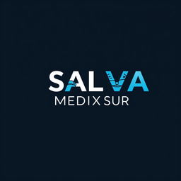 A logo design for a clinical laboratory named "SALVA MEDIX SUR"