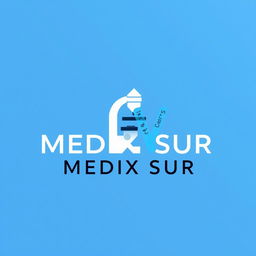 A logo design for a clinical laboratory named "SALVA MEDIX SUR"