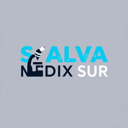 A logo design for a clinical laboratory named "SALVA MEDIX SUR"