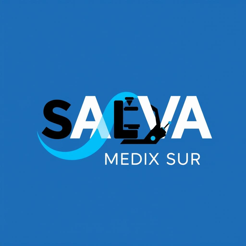 A logo design for a clinical laboratory named SALVA MEDIX SUR