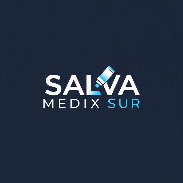 A logo design for a clinical laboratory named SALVA MEDIX SUR