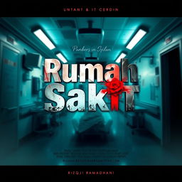 A creative movie poster design featuring the text 'Rumah Sakit'