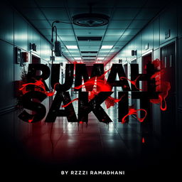 A creative movie poster design featuring the text 'Rumah Sakit'