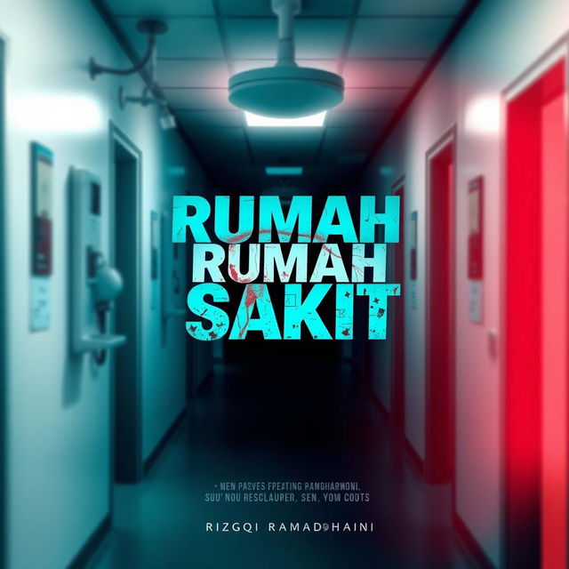 A creative movie poster design featuring the text 'Rumah Sakit'