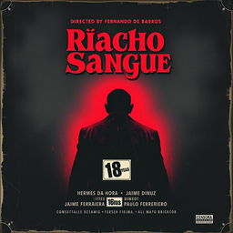 A vintage movie poster for the 1966 film "Riacho do Sangue" directed by Fernando de Barros