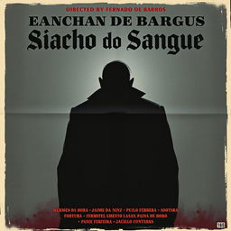 A vintage movie poster for the 1966 film "Riacho do Sangue" directed by Fernando de Barros