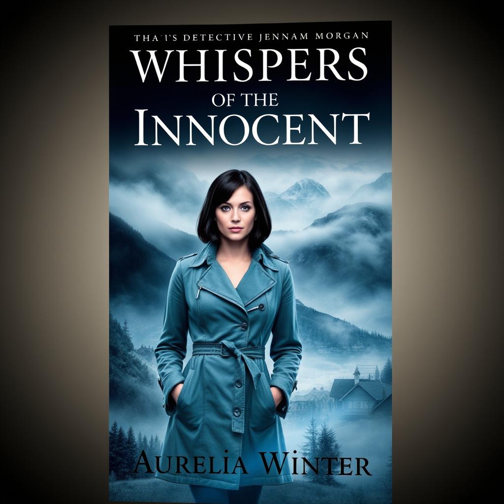 A mesmerizing book cover design for the novel titled "Whispers of the Innocent"