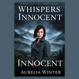 A mesmerizing book cover design for the novel titled "Whispers of the Innocent"