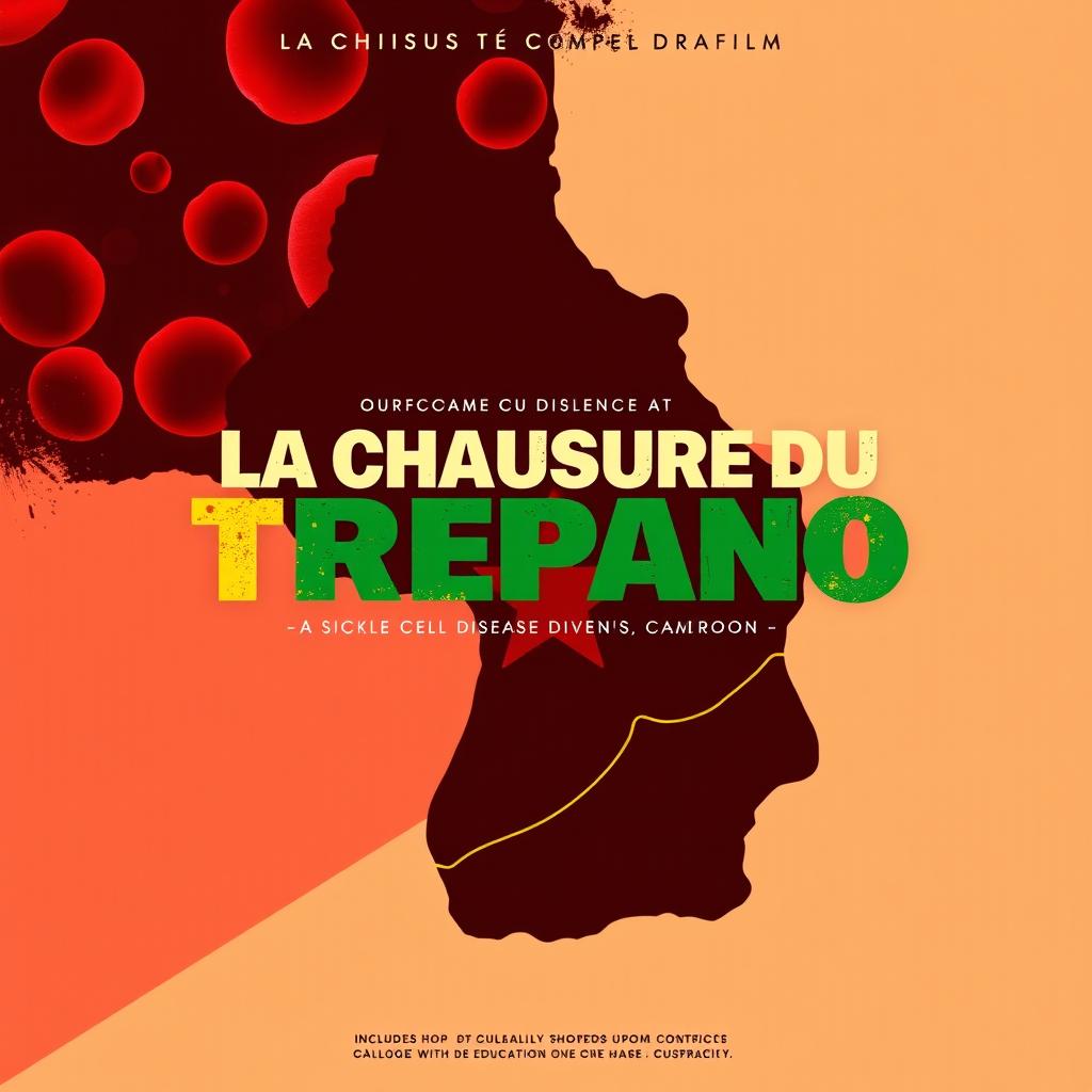 Movie poster design for the film titled "La Chaussure du Trépano"