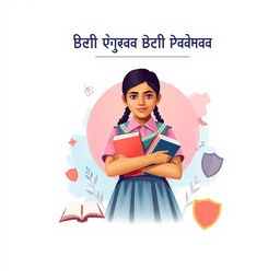 A cover page design for the campaign 'Beti Bachao Beti Padhao'