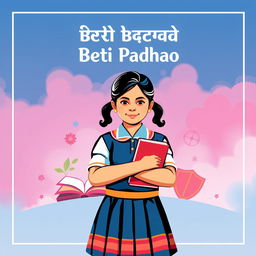 A cover page design for the campaign 'Beti Bachao Beti Padhao'