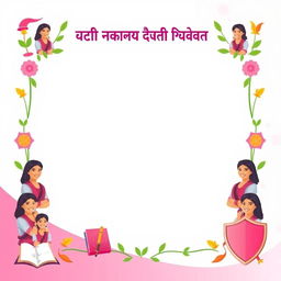 A cover page design for the campaign 'Beti Bachao Beti Padhao' with a central space reserved for personal writing