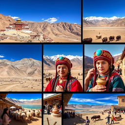 A captivating series of images showcasing the rich traditions and cultures of Ladakh