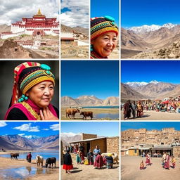 A captivating series of images showcasing the rich traditions and cultures of Ladakh