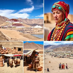 A captivating series of images showcasing the rich traditions and cultures of Ladakh