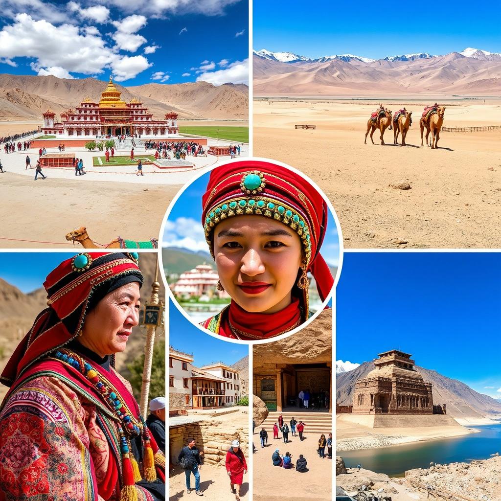 A captivating series of images showcasing the rich traditions and cultures of different places in Ladakh