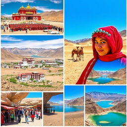 A captivating series of images showcasing the rich traditions and cultures of different places in Ladakh