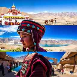 A captivating series of images showcasing the rich traditions and cultures of different places in Ladakh