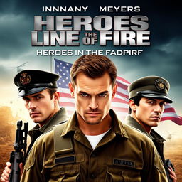 A striking movie poster featuring Jonathan Rhys Meyers, Peter Facinelli, and Stephen Dorff, all in military attire