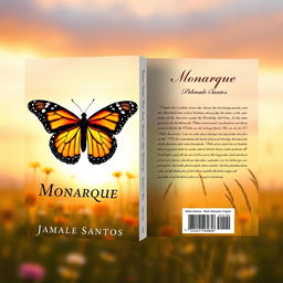 Book cover design for "Monarque" by Jamale Santos