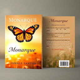Book cover design for "Monarque" by Jamale Santos