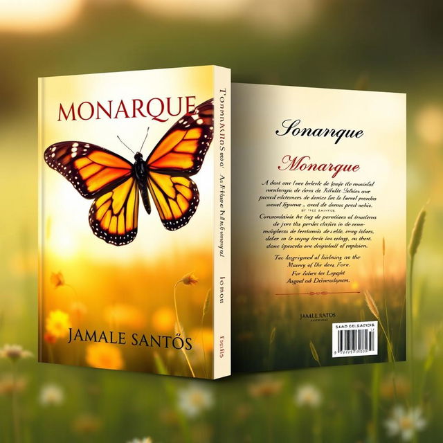 Book cover design for "Monarque" by Jamale Santos