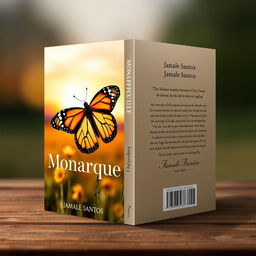 Book cover design for "Monarque" by Jamale Santos