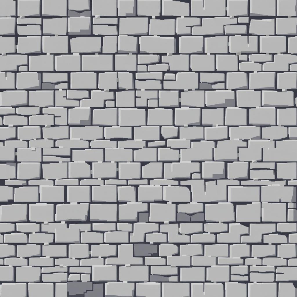 An extremely simple grey rock texture in pixel art style, featuring minimalistic pixel design and flat, uniform color