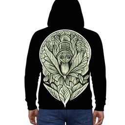 Design a new, stylish and glamorous hoodie with an attractive and wonderful drawing on the back