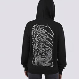 Design a new, stylish and glamorous hoodie with an attractive and wonderful drawing on the back