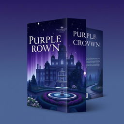 A captivating book cover design for "Purple Crown"