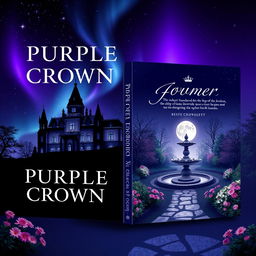 A captivating book cover design for "Purple Crown"