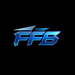 A futuristic and sleek logo design featuring the letters 'FFB'