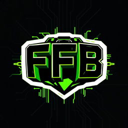 A gamer-style logo design featuring the letters 'FFB'