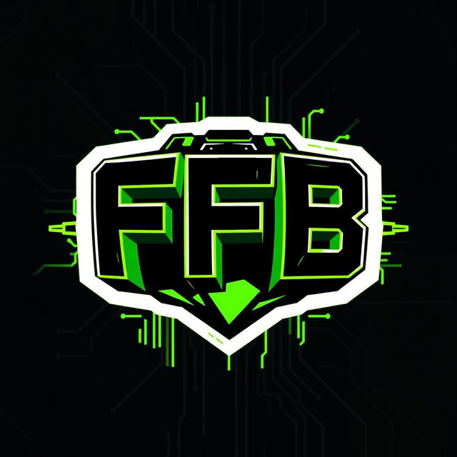 A gamer-style logo design featuring the letters 'FFB'