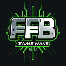 A gamer-style logo design featuring the letters 'FFB'