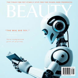 A magazine cover with the title "BEAUTY" at the top