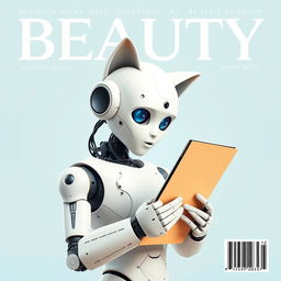 A magazine cover with the title "BEAUTY" at the top