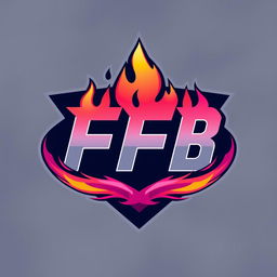 A gamer-style logo for a clan featuring the letters 'FFB', incorporating both feminine and masculine elements