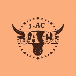 A cattle brand design featuring the initials JACI