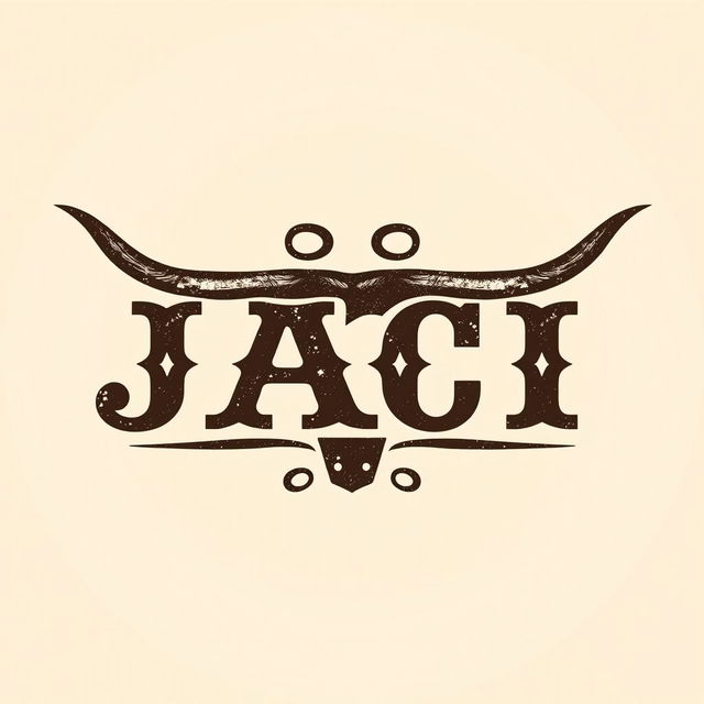 A cattle brand design featuring the initials JACI